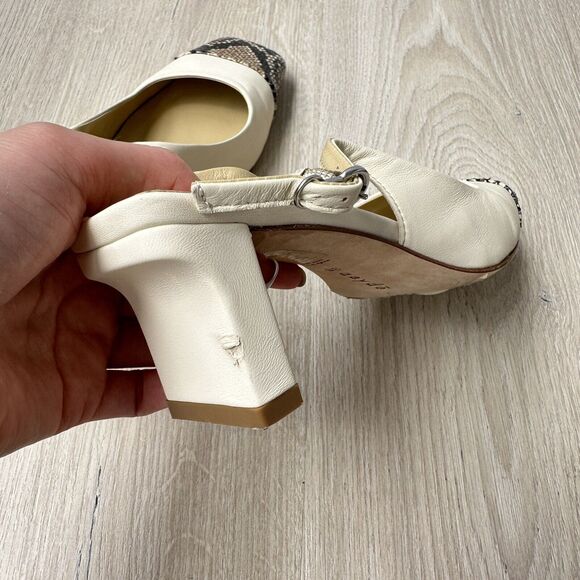 Aeyde Drew Snake Slingback Shoes Pumps Square Toe - Picture 8 of 11